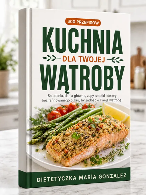 Okładka książki kucharskiej Kuchnia dla Twojej wątroby, 300 przepisów
